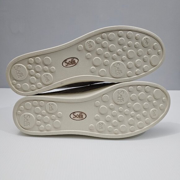 Sofft Somers Moc Mule Sneaker Womens 11 Metallic Taupe Leather Slip On Croc - Picture 13 of 15